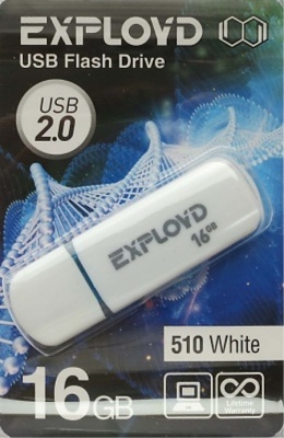 USB 16Gb Exployd 510 белый